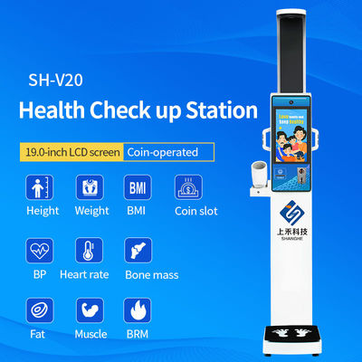 SH-V20 Coin Operated Blood Pressure Machine Body Composition Scanner with Thermal Printer