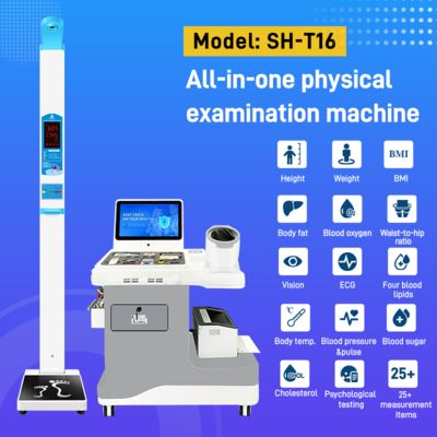 Medical Health Checkup Kiosk with bluetooth Blood Pressure Monitor