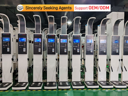 Body Comosition Machine Bioimpedance Weighing Scale BMI Body Fat Measuring Instruments With Tablet Big Screen