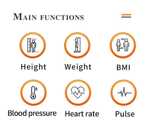 Electronic Scale with Blood Pressure Heart Rate Machine Height Weight Blood Pressure Sugar Machine