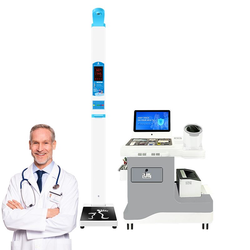SH-T16 Health Center Intelligent Health Checkup Machine Warranty Height Weight Measuring Device Blood