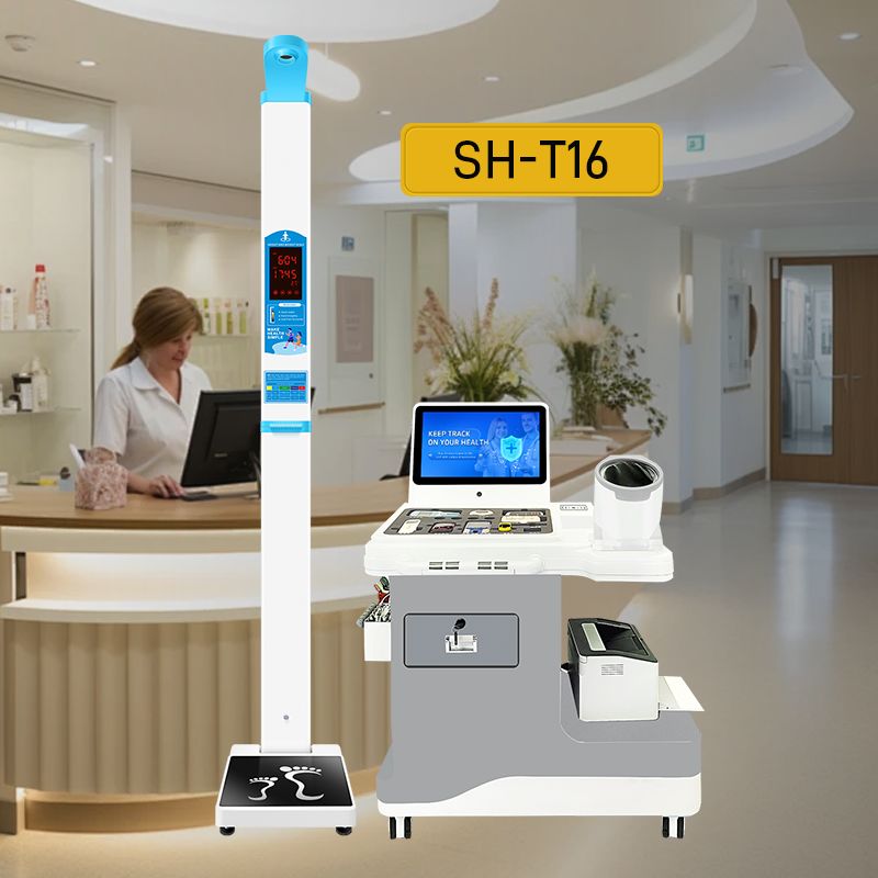 Medical Health Checkup Kiosk with bluetooth Blood Pressure Monitor