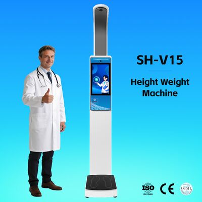 Yükseklik Ağırlık Ölçeği BMI LCD Akıllı Ekran Termal Yazıcı Elektronik Rapor Kalp Atış Hızı Eczane OEM